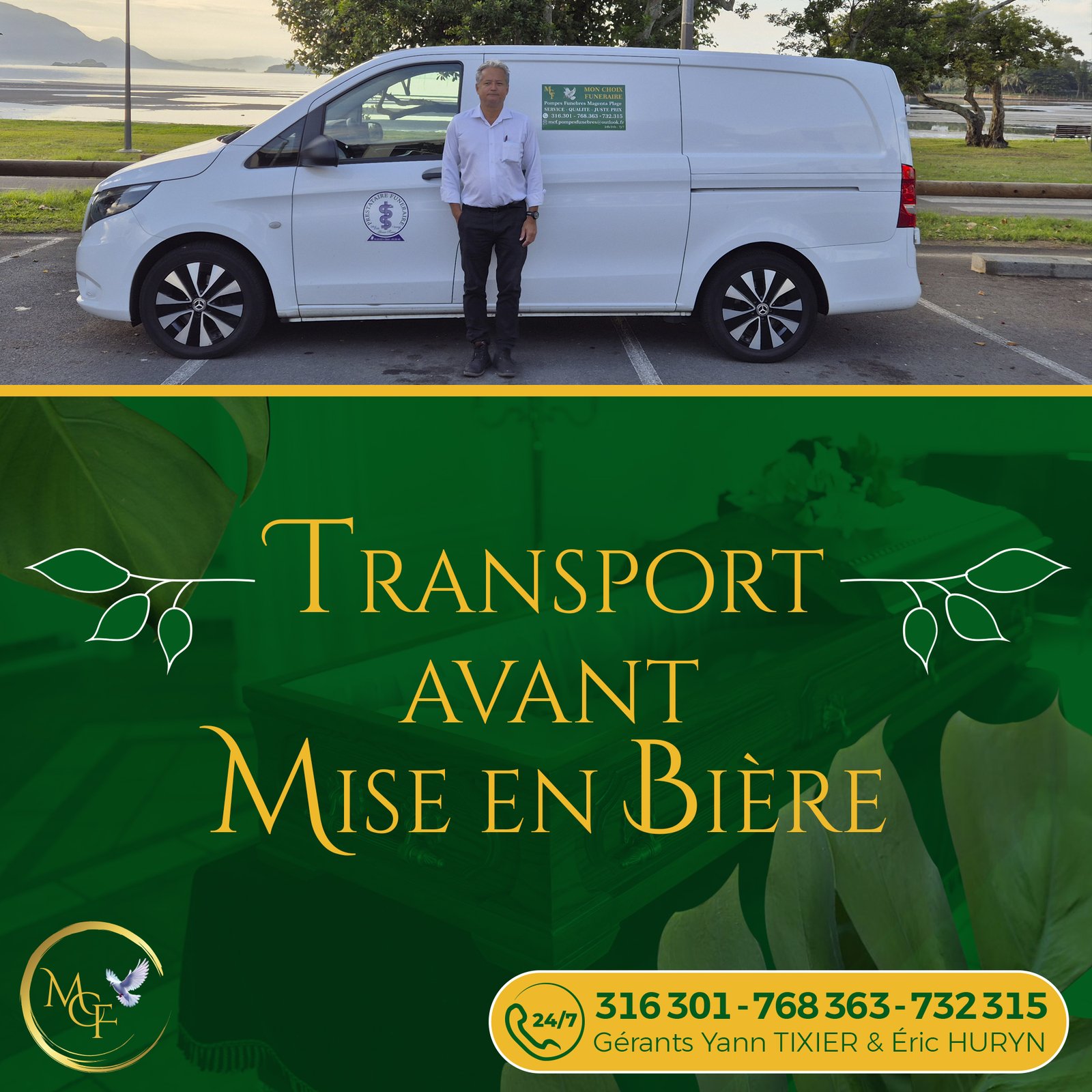 Transport avant et après mise en bière — Mon Choix Funéraire